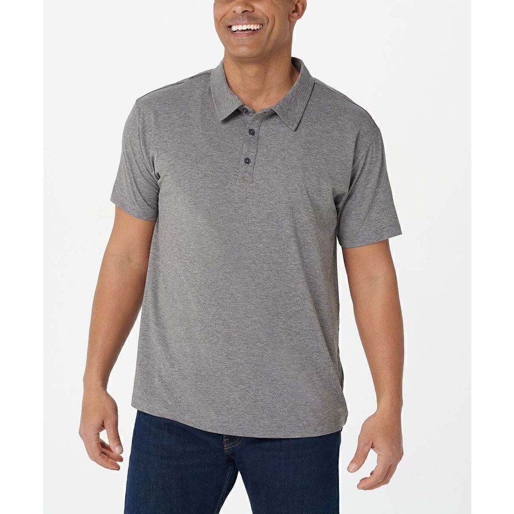 92 zuda  Z-Cool Polo Shirt active Menswear HEATHER GREY sz L